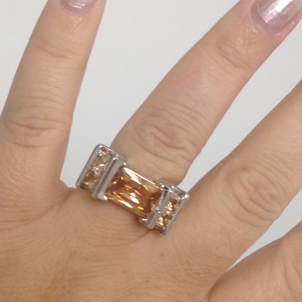 925 sterling silver plated ring - Picture 3 of 7